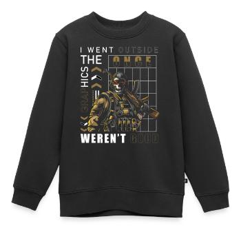 Légendes des joueurs PC - Sweat Premium enfant bio - noir - Devant - AI Model Kid Female (0cm)
