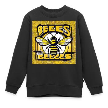Sauvons les abeilles - Sweat Premium enfant bio - noir - Devant - AI Model Kid Female (0cm)