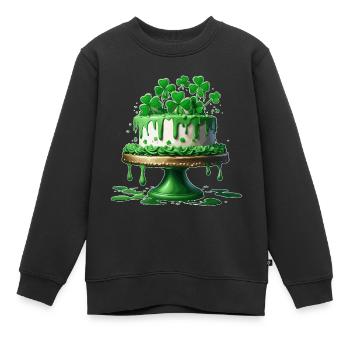 Geburtstagstorte / Kuchen / Happy Birthday / Torte - Kinder Premium Organic Sweatshirt - Schwarz - Vorne - AI Model Kid Female (0cm)