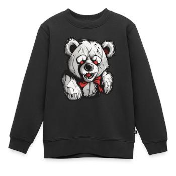 Teddybär / Kuscheltier / Stofftier / Geschenkidee - Kinder Premium Organic Sweatshirt - Schwarz - Vorne - AI Model Kid Female (0cm)