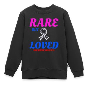 Loved Rare Disease Spread Awareness - Sweat Premium enfant bio - noir - Devant - AI Model Kid Female (0cm)