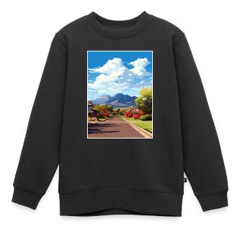 Springdale Utah affiches Vintage voyage affiche WPA - Sweat Premium enfant bio - noir - Devant - AI Model Kid Female (0cm)