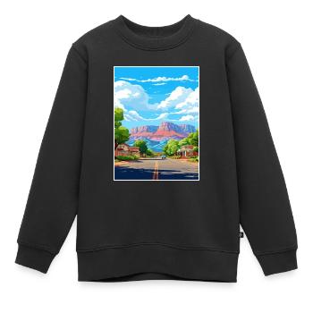 Springdale Utah affiches Vintage voyage affiche WPA - Sweat Premium enfant bio - noir - Devant - AI Model Kid Female (0cm)