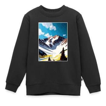 Arapahoe Basin Colorado Vintage voyage affiche WPA - Sweat Premium enfant bio - noir - Devant - AI Model Kid Female (0cm)