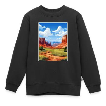 Capitol Reef National Park Vintage Reiseposter - Kinder Premium Organic Sweatshirt - Schwarz - Vorne - AI Model Kid Female (0cm)