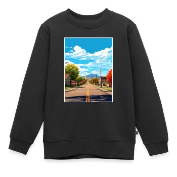 Vernal Utah affiches Vintage voyage affiche Souvenir - Sweat Premium enfant bio - noir - Devant - AI Model Kid Female (0cm)