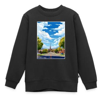 Vernal Utah affiches Vintage voyage affiche Souvenir - Sweat Premium enfant bio - noir - Devant - AI Model Kid Female (0cm)