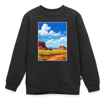 Torrey Utah affiches Vintage voyage affiche Souvenir - Sweat Premium enfant bio - noir - Devant - AI Model Kid Female (0cm)