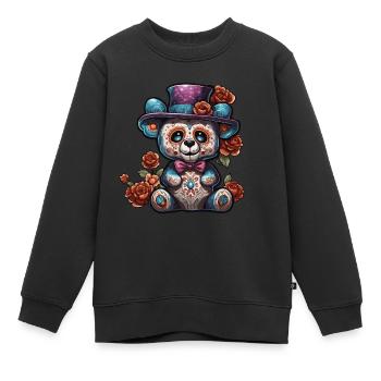 Teddybär / Kuscheltier / Stofftier / Geschenkidee - Kinder Premium Organic Sweatshirt - Schwarz - Vorne - AI Model Kid Female (0cm)