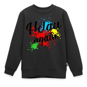 Helau, Fasching, Fasnacht, Fasnet - Kinder Premium Organic Sweatshirt - Schwarz - Vorne - AI Model Kid Female (0cm)