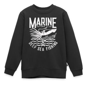 Marine-Tauchclub - Kinder Premium Organic Sweatshirt - Schwarz - Vorne - AI Model Kid Female (0cm)