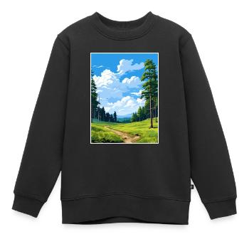 Kaitoke Regional Park Neuseeland Reiseposter - Kinder Premium Organic Sweatshirt - Schwarz - Vorne - AI Model Kid Female (0cm)