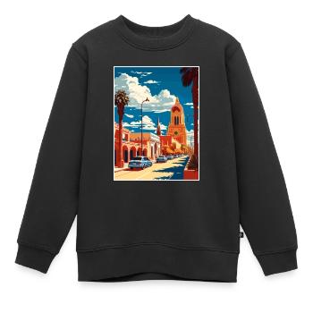 Guadalajara Dekoration Vintage Reiseposter WPA - Kinder Premium Organic Sweatshirt - Schwarz - Vorne - AI Model Kid Female (0cm)