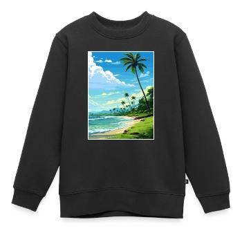 Péninsule d’Osa Costa Rica Vintage voyage affiche WPA - Sweat Premium enfant bio - noir - Devant - AI Model Kid Female (0cm)