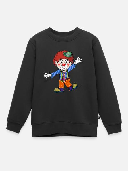 Clown - Sweat Premium enfant bio - noir