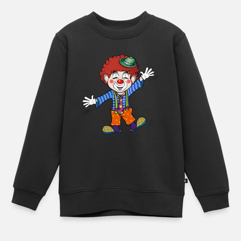 Clown - Sweat Premium enfant bio - noir