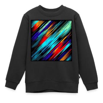 Pulsation sombre - Sweat Premium enfant bio - noir - Devant - AI Model Kid Female (0cm)