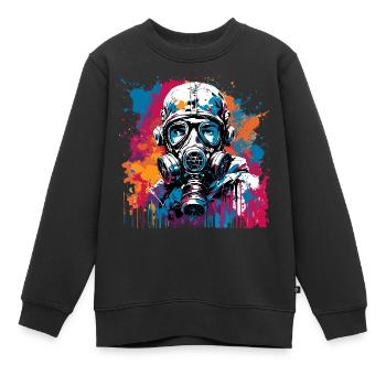 Apocalypse / Weltuntergang / Zerstörung / Anarchie - Kinder Premium Organic Sweatshirt - Schwarz - Vorne - AI Model Kid Female (0cm)