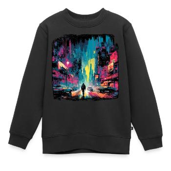 Apocalypse / Weltuntergang / Zerstörung / Anarchie - Kinder Premium Organic Sweatshirt - Schwarz - Vorne - AI Model Kid Female (0cm)