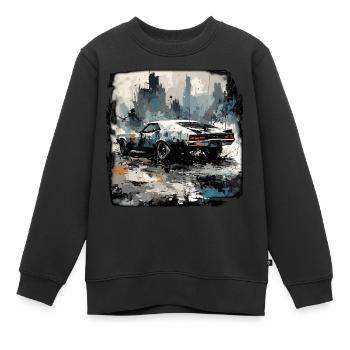 Apocalypse / Weltuntergang / Zerstörung / Anarchie - Kinder Premium Organic Sweatshirt - Schwarz - Vorne - AI Model Kid Female (0cm)