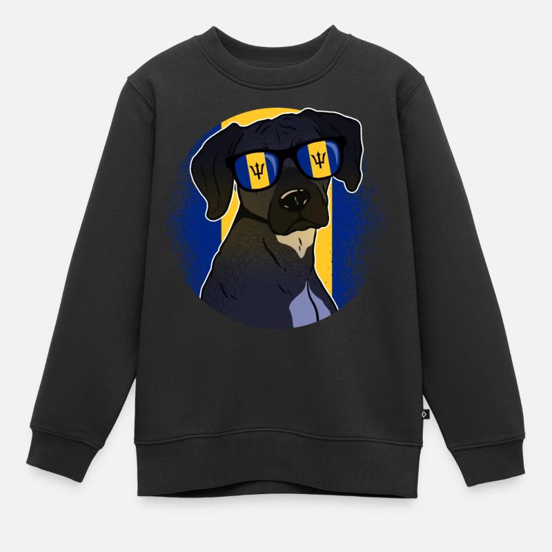 Barbados - Kinder Premium Organic Sweatshirt - Schwarz