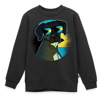 Bahamas - Sweat Premium enfant bio - noir - Devant - AI Model Kid Female (0cm)
