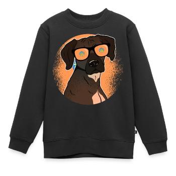 Bali - Sweat Premium enfant bio - noir - Devant - AI Model Kid Female (0cm)