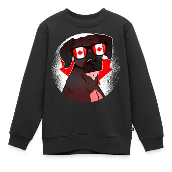 Kanada - Kinder Premium Organic Sweatshirt - Schwarz - Vorne - AI Model Kid Female (0cm)