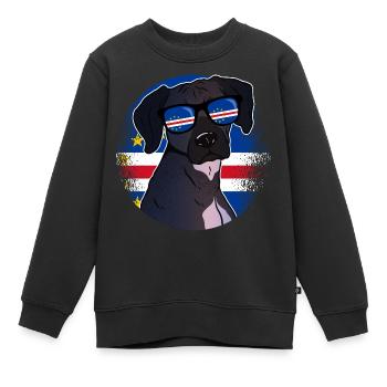 Kap Verde - Kinder Premium Organic Sweatshirt - Schwarz - Vorne - AI Model Kid Female (0cm)