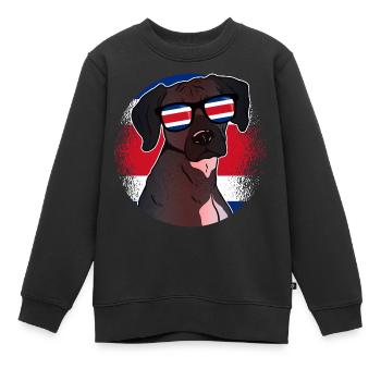 Costa Rica - Kinder Premium Organic Sweatshirt - Schwarz - Vorne - AI Model Kid Female (0cm)