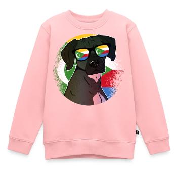 Comoros - Kids Premium Organic Sweatshirt - rose - Front - AI Model Kid Female (0cm)