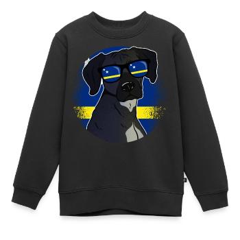 Curaçao - Kinder Premium Organic Sweatshirt - Schwarz - Vorne - AI Model Kid Female (0cm)