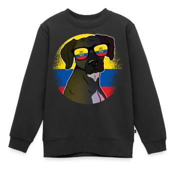 Ecuador - Kinder Premium Organic Sweatshirt - Schwarz - Vorne - AI Model Kid Female (0cm)