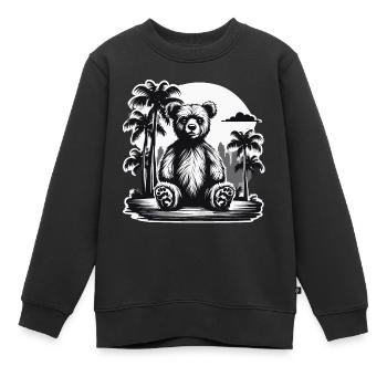 Teddybär / Kuscheltier / Stofftier / Geschenkidee - Kinder Premium Organic Sweatshirt - Schwarz - Vorne - AI Model Kid Female (0cm)