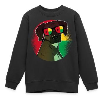 Guinea-Bissau - Kinder Premium Organic Sweatshirt - Schwarz - Vorne - AI Model Kid Female (0cm)