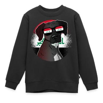 Irak - Kinder Premium Organic Sweatshirt - Schwarz - Vorne - AI Model Kid Female (0cm)