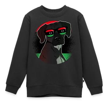 Libyen - Kinder Premium Organic Sweatshirt - Schwarz - Vorne - AI Model Kid Female (0cm)