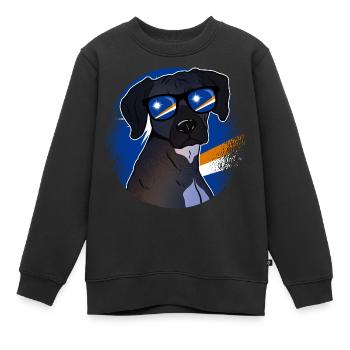 Marshall (Îles) - Sweat Premium enfant bio - noir - Devant - AI Model Kid Female (0cm)