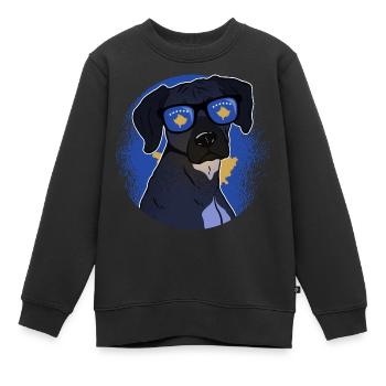 Kosovo - Kinder Premium Organic Sweatshirt - Schwarz - Vorne - AI Model Kid Female (0cm)