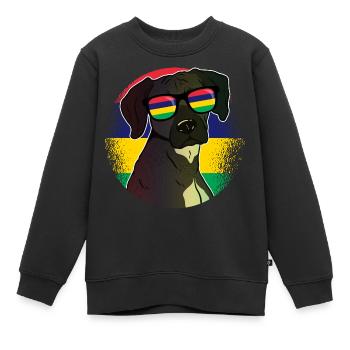 Mauritanie - Sweat Premium enfant bio - noir - Devant - AI Model Kid Female (0cm)