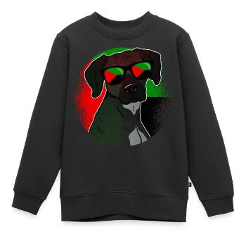 Martinique - Sweat Premium enfant bio - noir - Devant - AI Model Kid Female (0cm)