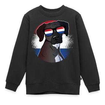 Niederlande - Kinder Premium Organic Sweatshirt - Schwarz - Vorne - AI Model Kid Female (0cm)