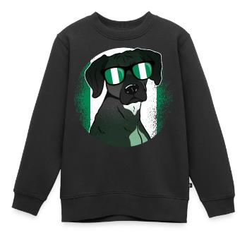 Nigéria - Sweat Premium enfant bio - noir - Devant - AI Model Kid Female (0cm)