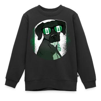 Île Norfolk - Sweat Premium enfant bio - noir - Devant - AI Model Kid Female (0cm)
