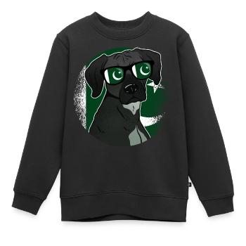 Pakistan - Sweat Premium enfant bio - noir - Devant - AI Model Kid Female (0cm)