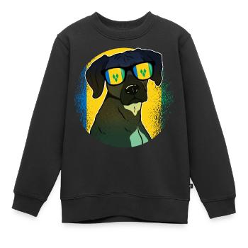 St. Vincent und die Grenadinen - Kinder Premium Organic Sweatshirt - Schwarz - Vorne - AI Model Kid Female (0cm)