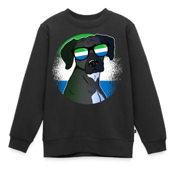 Sierra Leone - Kinder Premium Organic Sweatshirt - Schwarz - Vorne - AI Model Kid Female (0cm)