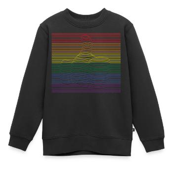 Thumbs Up bunt - Kinder Premium Organic Sweatshirt - Schwarz - Vorne - AI Model Kid Female (0cm)