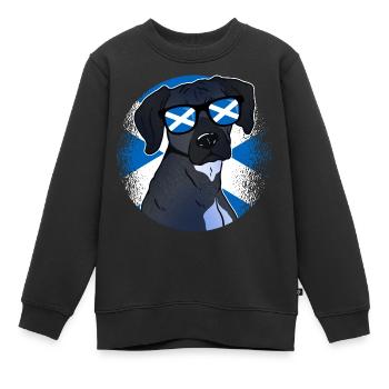 Schottland - Kinder Premium Organic Sweatshirt - Schwarz - Vorne - AI Model Kid Female (0cm)