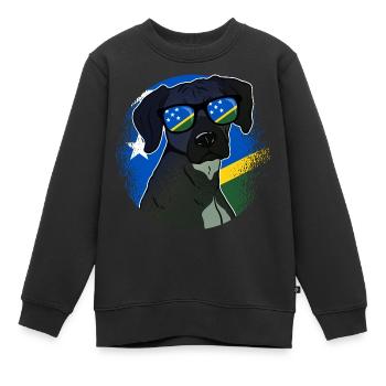 Salomon (Îles) - Sweat Premium enfant bio - noir - Devant - AI Model Kid Female (0cm)